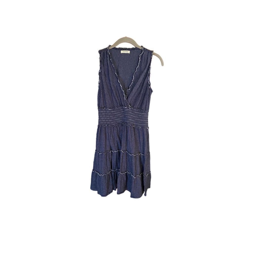 Max studio, women’s sleeveless stretch, short smocked dress - Picture 5 of 10